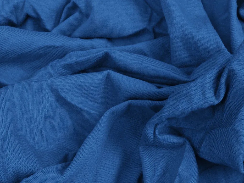 Jersey EXCLUSIVE sötétkék lepedő 180x200 cm Grammsúly (rost sűrűség): Lux (190 g/m2)