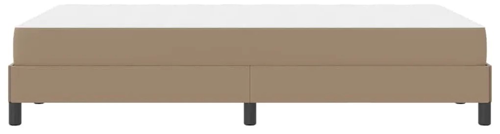 Ágy matracmal Cappuccino 120 x 200 cm Műbőr