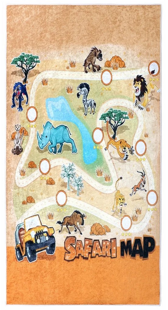 Bellatex Safari gyermek szőnyeg , 80 x 150 cm