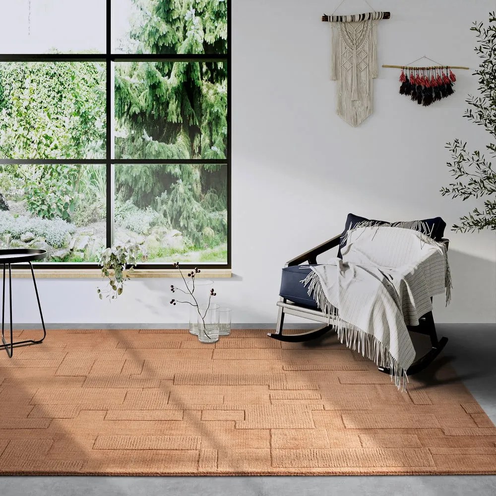 Barna kézi szövésű gyapjú szőnyeg 80x150 cm Wilhelmine – Villeroy&amp;Boch