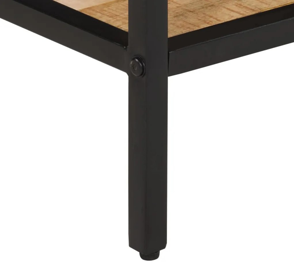 tömör nyers mangófa dohányzóasztal 55 x 55 x 45 cm