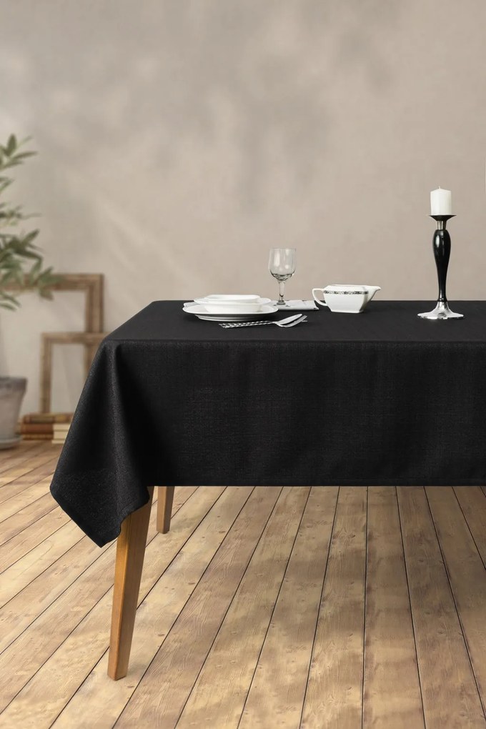 Grande asztalterítő, fekete, 150×300 cm