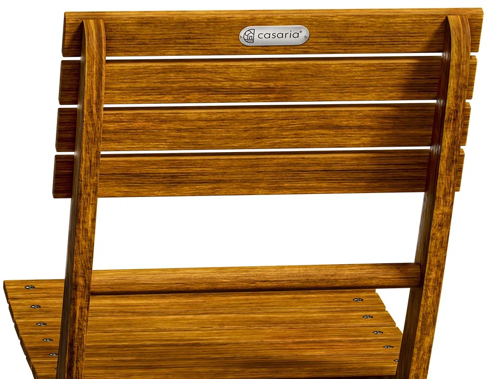 Casaria® Fa összecsukható garnitúra - akác
