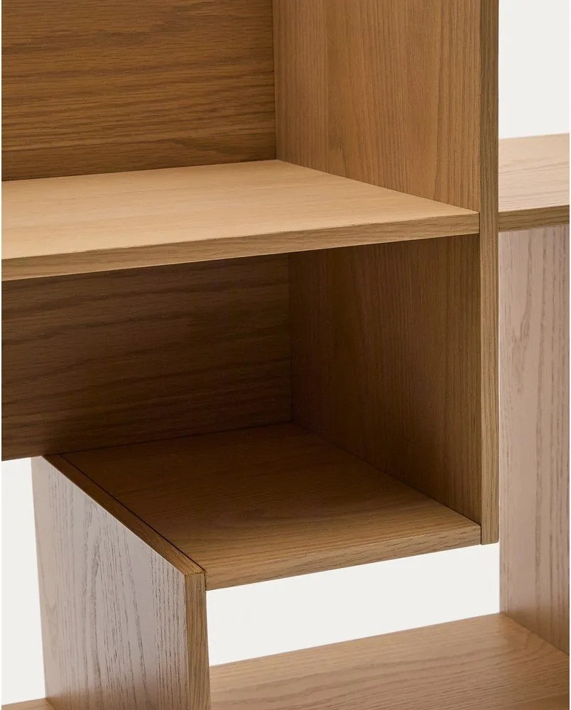 Natúr színű moduláris polcrendszer tölgyfa dekorral 80x80x25 cm Ina – Kave Home