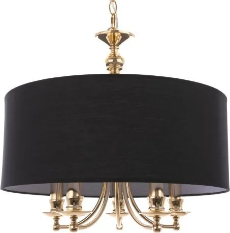 COSMOLIGHT P05896AU-BK ABU DHABI Ernyős Függesztett Lámpa Fekete, Arany E14 IP20