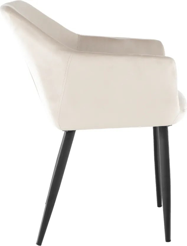 Szék, szövet bézs/fekete lábak, ODOVEL