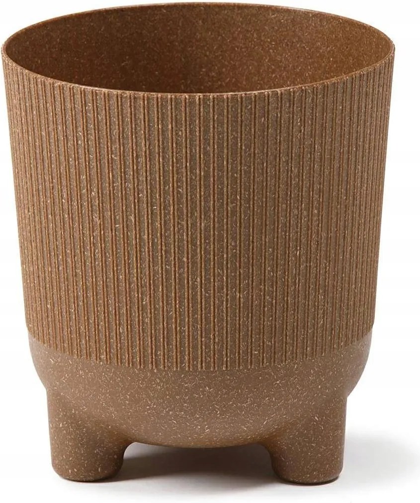 Virágtartó műanyag bézs HowHomely 18 cm x 18 x 19,5 cm