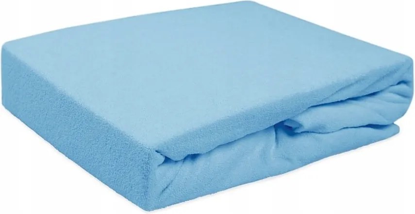 Gumis frottír lepedő 70x140 kék