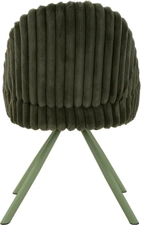 Zöld kárpitozott karfás étkezőfotel szett 2 db-os Stockholm – Mauro Ferretti