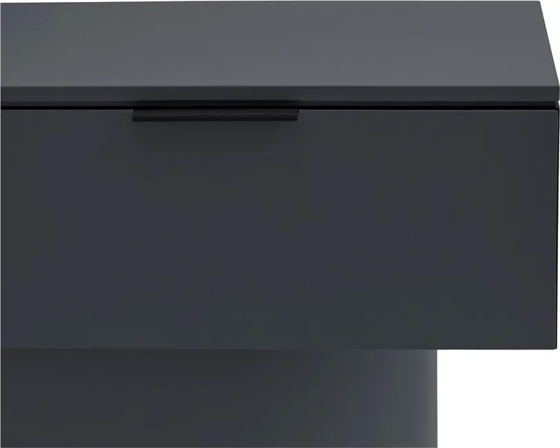 Antracitszürke konzolasztal 36x100 cm Totem – Teulat