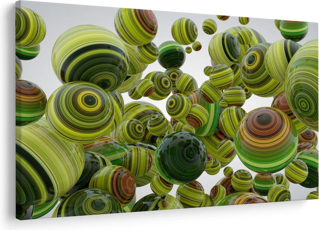 Csíkos gömbök képe (90x60 cm)