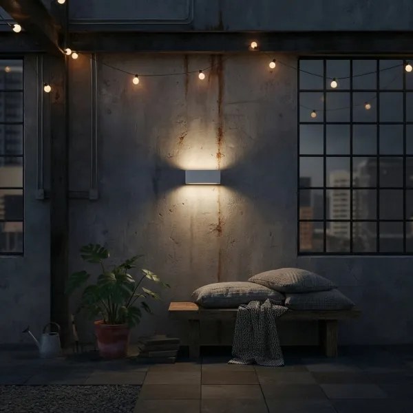 Ideal Lux - Kültéri fali lámpa ANDROMEDA 1xE27/60W/230V IP55 szürke