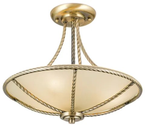 Orion DL 7-568/3 - Csillár rúdon MAURO 3xE27/60W/230V átm. 42 cm bronz