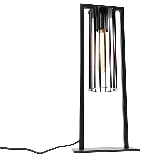 Modern asztali lámpa fekete - Balenco Wazo