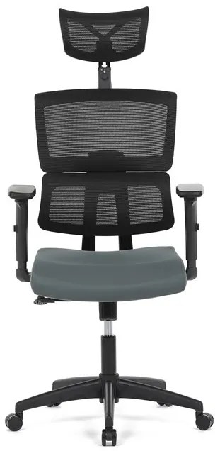 Szürke hálós irodai szék hintamechanikával. KA-B1025 GREY