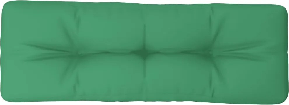 vidaXL zöld szövet raklappárna 120 x 40 x 12 cm