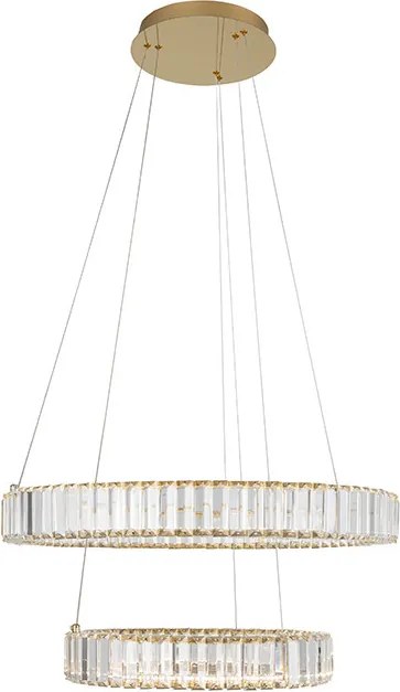 NOVA LUCE 9333077 AURELIA Kristály Függesztett Lámpa LED IP20
