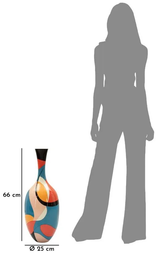Rubic váza ø 25x66cm