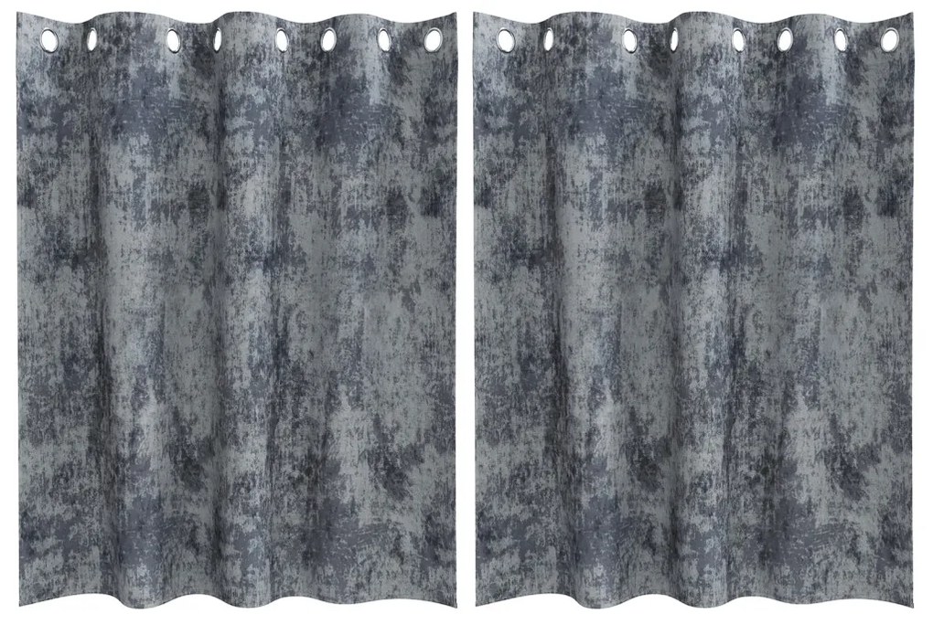 Ezüst Szürke Függönyök Ezüst szürke Poliészter 140 x 140 cm