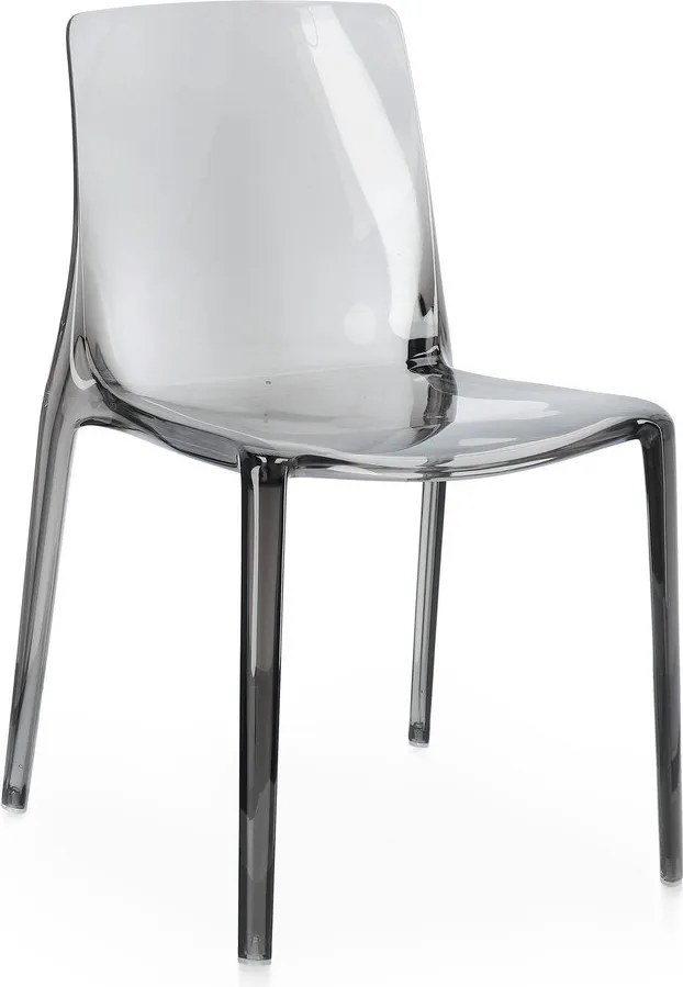 Szürke műanyag kerti szék Adele – Bizzotto