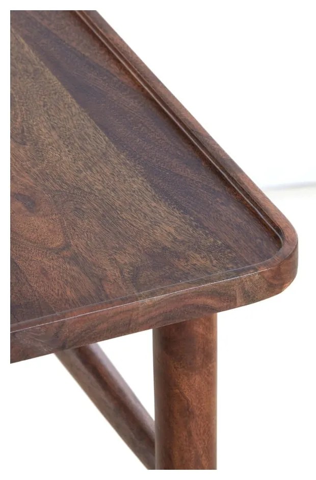 Barna akácfa konzolasztal 30x120 cm Qiano – Light &amp; Living