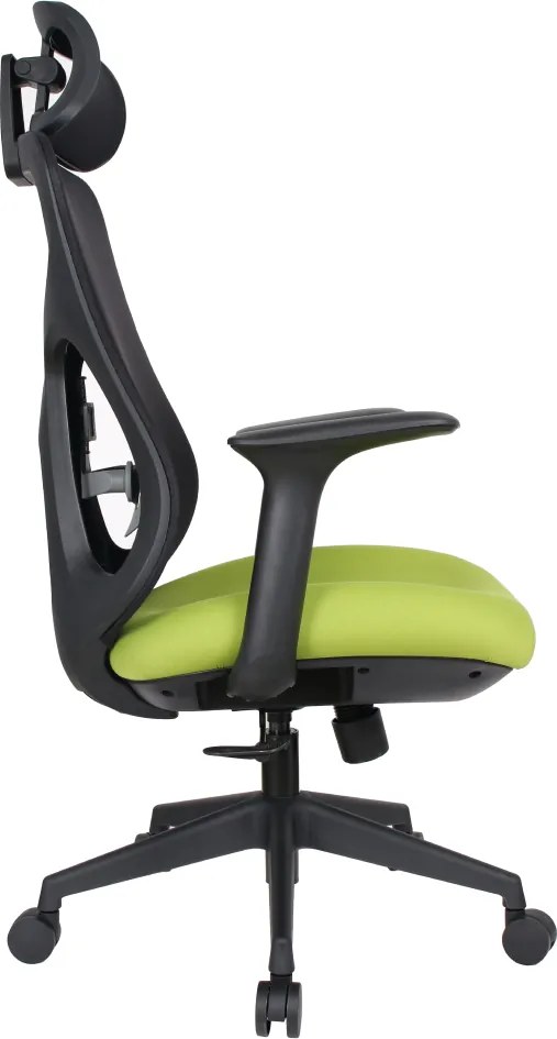 Irodai szék, zöld/fekete, teherbírás 150 kg, SULIVAN