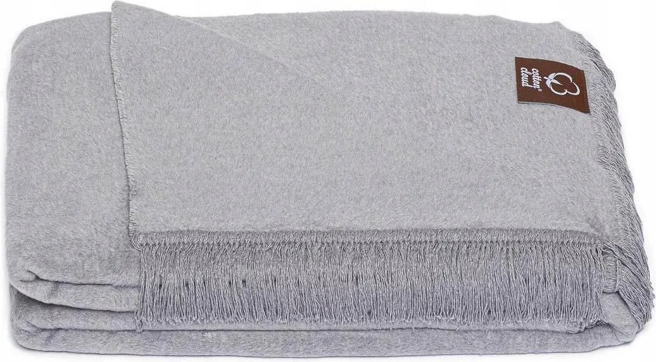 Pamut akril takaró 150x200 szürke pléd ágytakaró