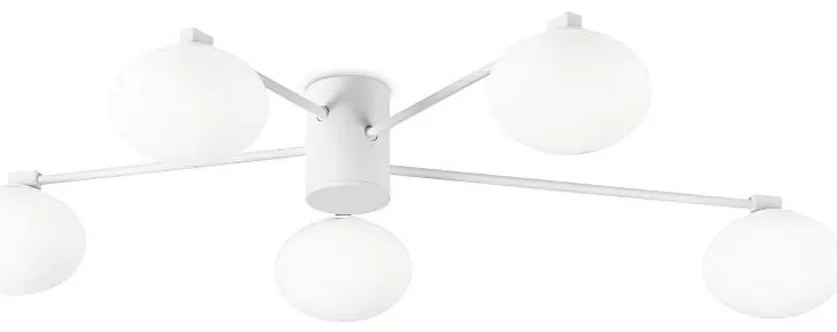 Ideal Lux - LED Felületre szerelhető csillár HERMES 5xG9/3W/230V átm. 90 cm fehér