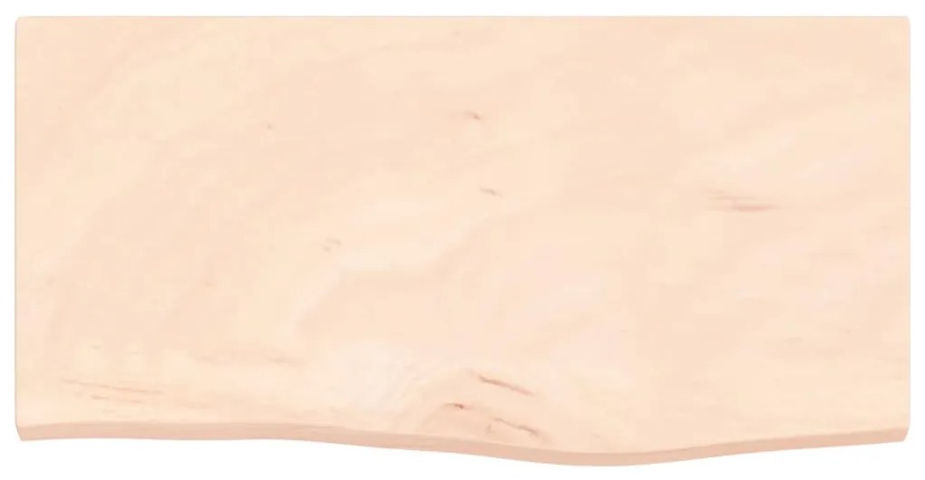 kezeletlen tömör tölgyfa fali polc 60x30x(2-4) cm