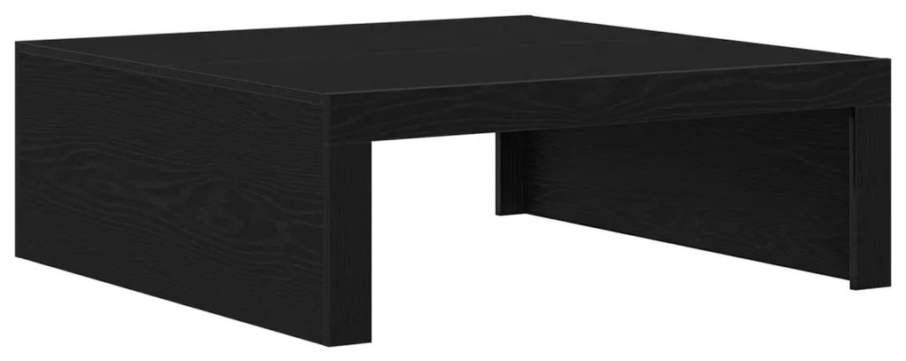 Fekete Tölgy Kávézóasztal - 100 x 100 x 35 cm, Minőségi Mérnöki Fából készült