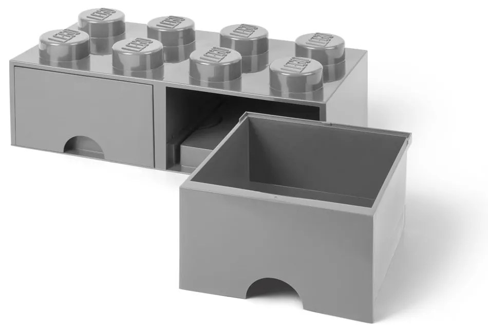 Szürke 2 fiókos tárolódoboz - LEGO®