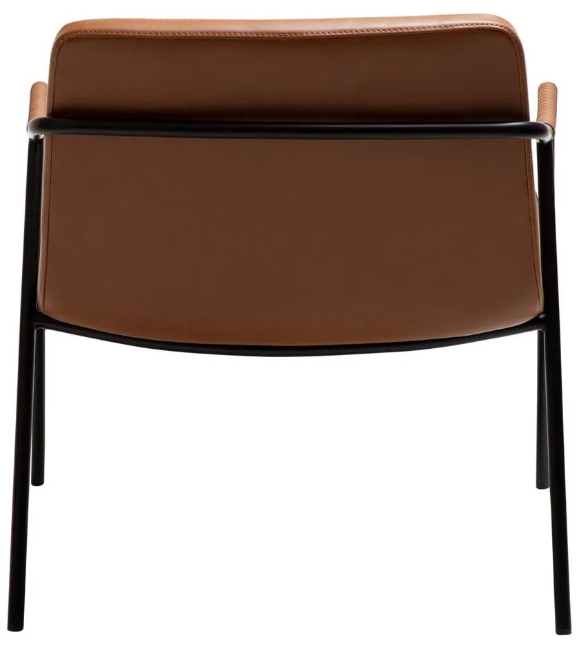 Barna bőrutánzat fotel Boto – DAN-FORM Denmark