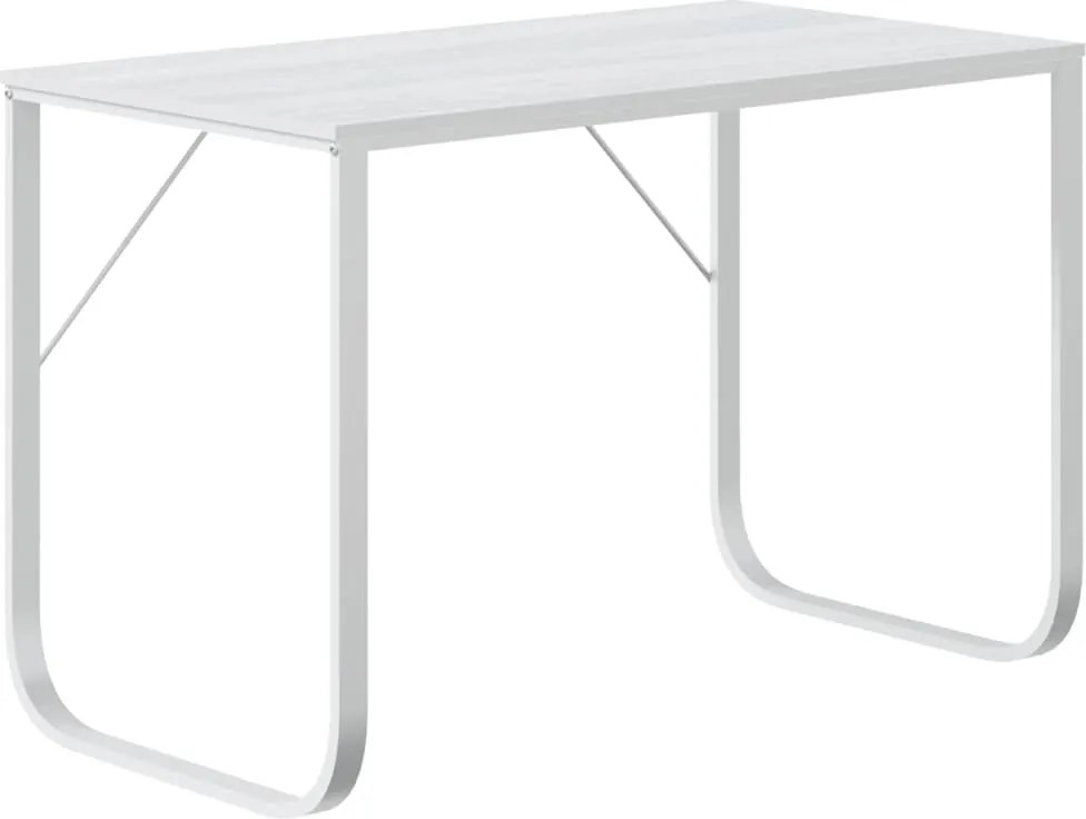 vidaXL fehér forgácslap számítógépasztal 110 x 60 x 73 cm
