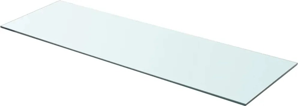 vidaXL 90x30 cm átlátszó panel üvegpolc