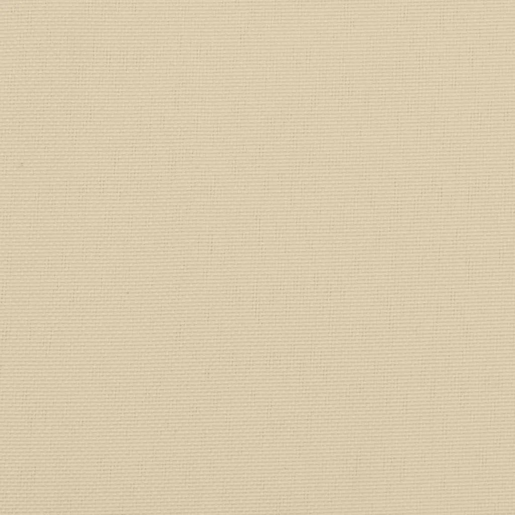 4 db bézs szövet kerti magas háttámlájú székpárna 120x50x3 cm