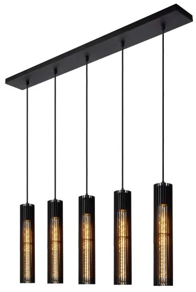 Lucide 73406/05/30 - Csillár zsinóron LIONEL 5xE27/60W/230V