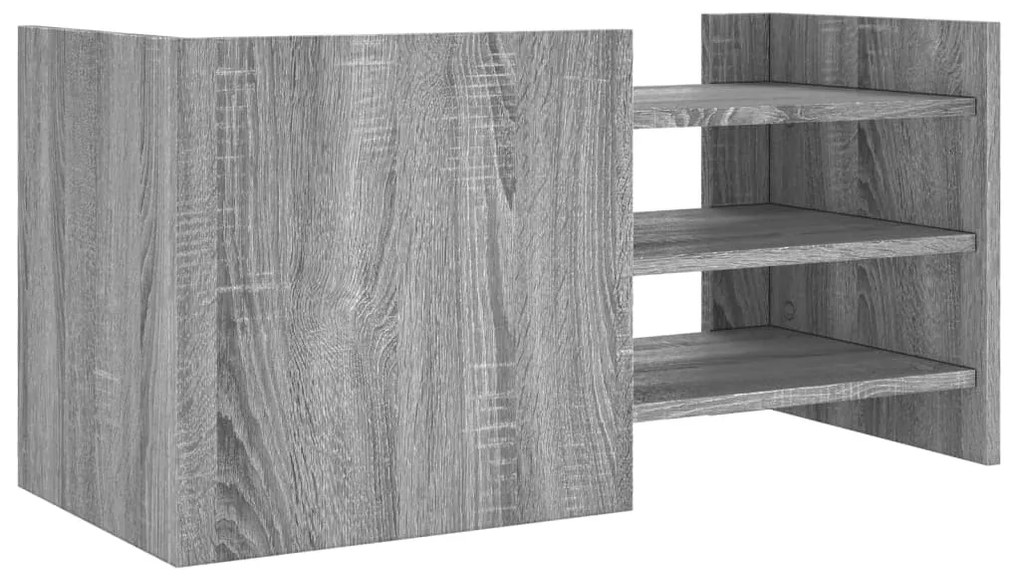 szürke sonoma színű szerelt fa TV-szekrény 80 x 35 x 40 cm
