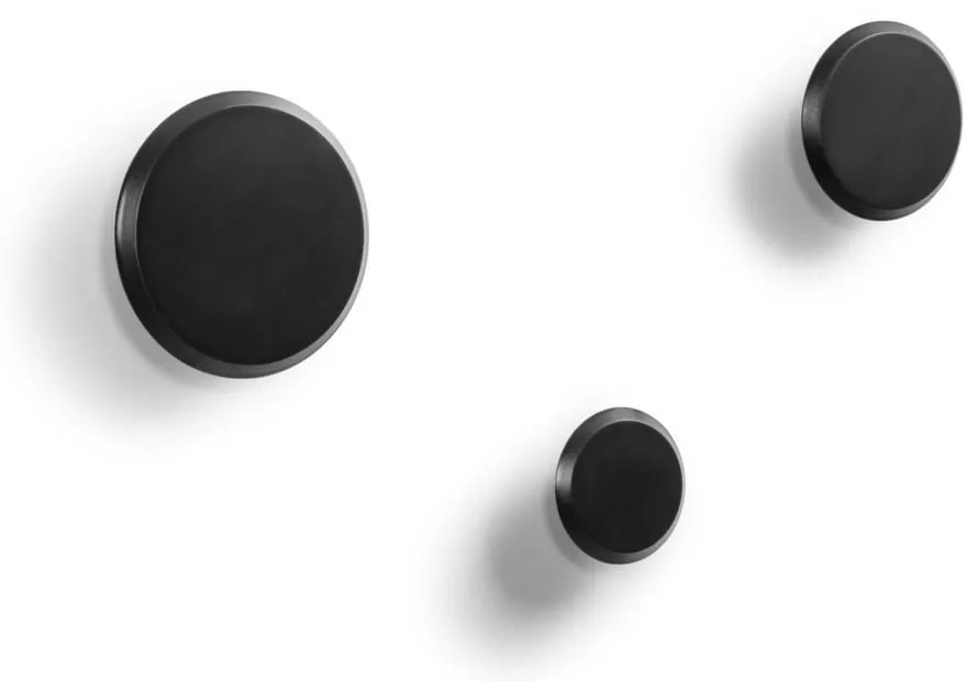 Fekete fali fa akasztó szett 3 db-os Nadua – Kave Home