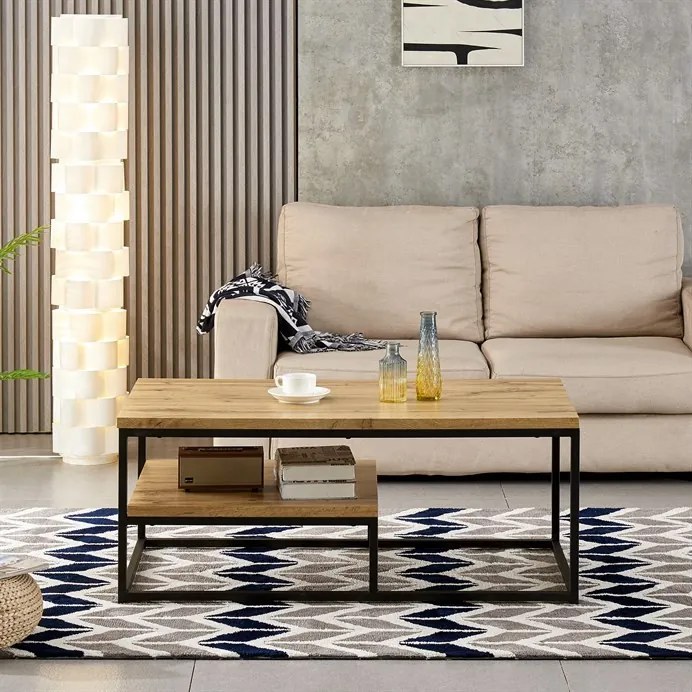 Tölgy MDF Dohányzóasztal 110×60 cm. AHG-268 OAK