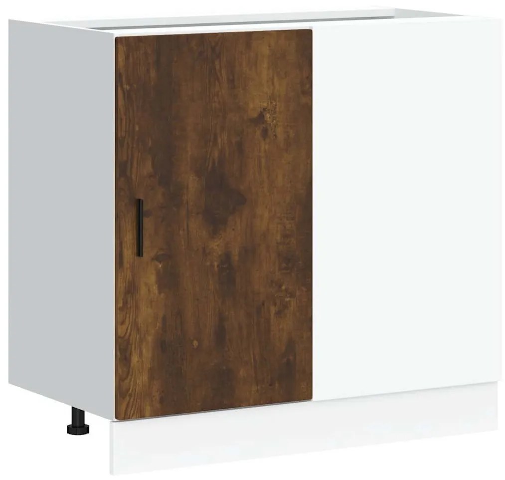 “Lyon” mosogató alapszekrény füstölt tölgy fűrészelt fa