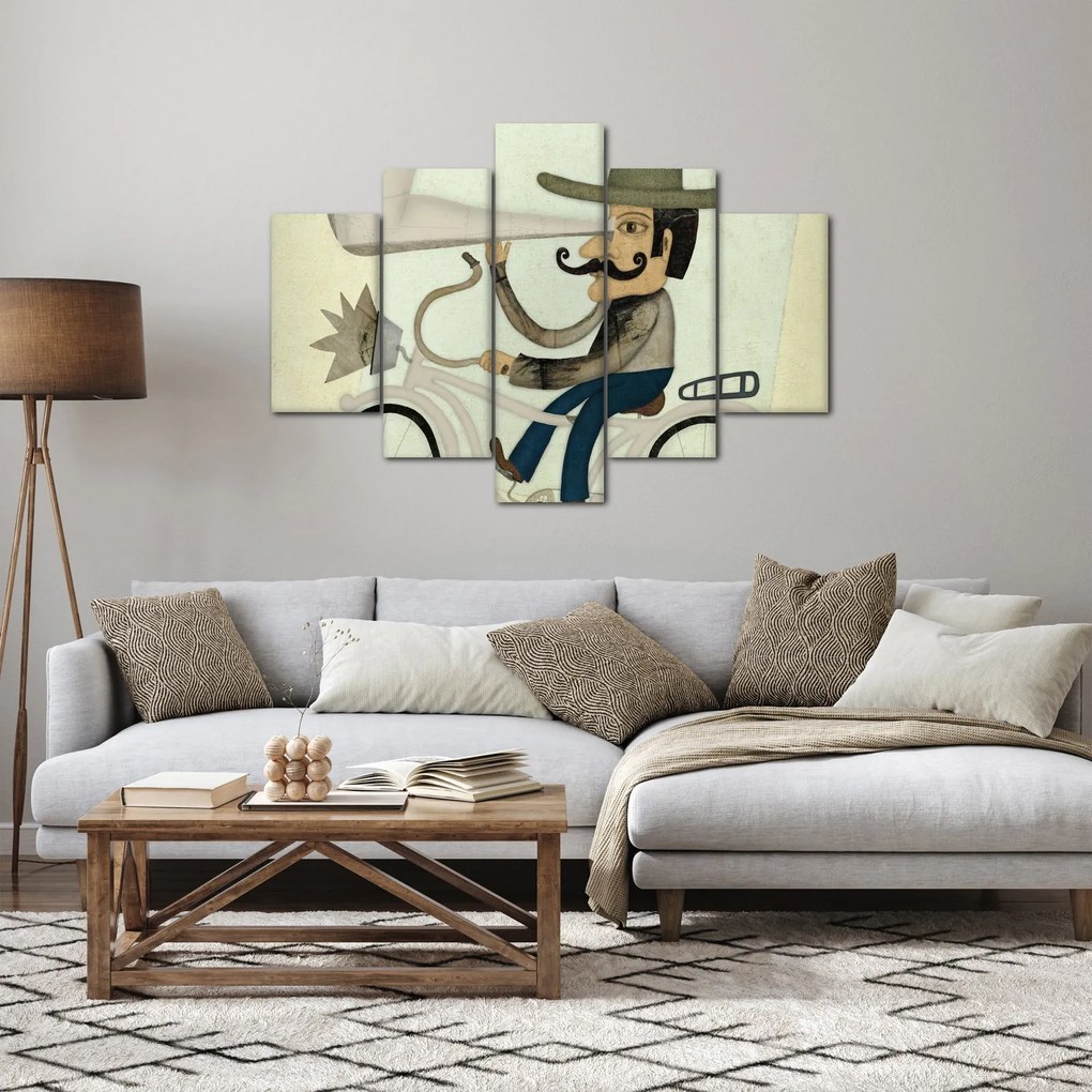 Csillagász kerékpáron (150x105 cm)