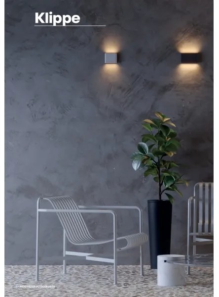 Redo 90452 - KLIPPE kültéri fali lámpatest LED/24W/230V IP54 antracitszínű