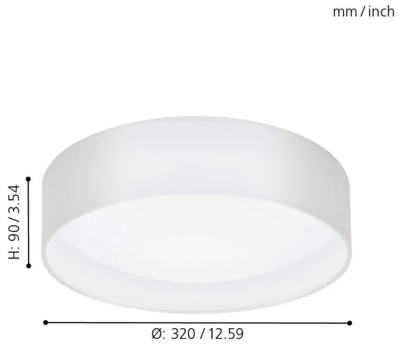 Eglo 31588 - LED mennyezeti lámpa PASTERI LED/11W/230V