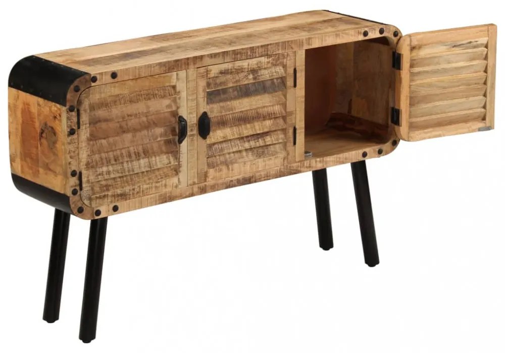 tömör mangófa tálalószekrény 120 x 30 x 76 cm
