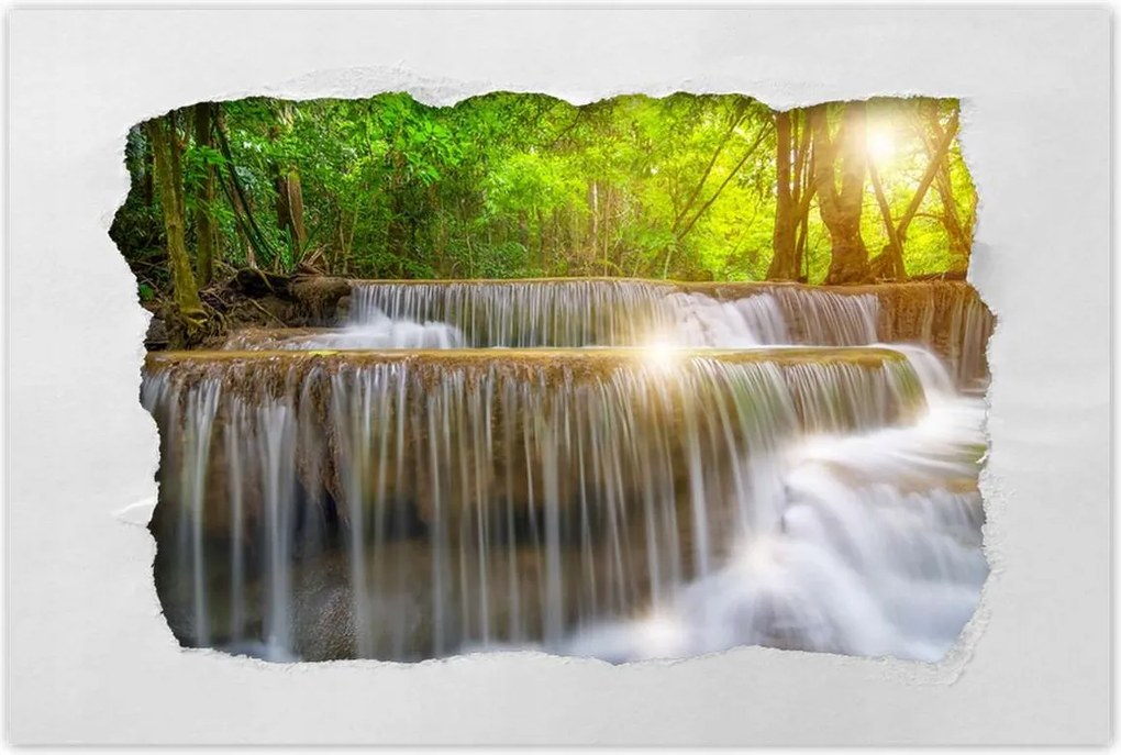 Poszterek 120x80 Ázsiai tájkép Vízesés