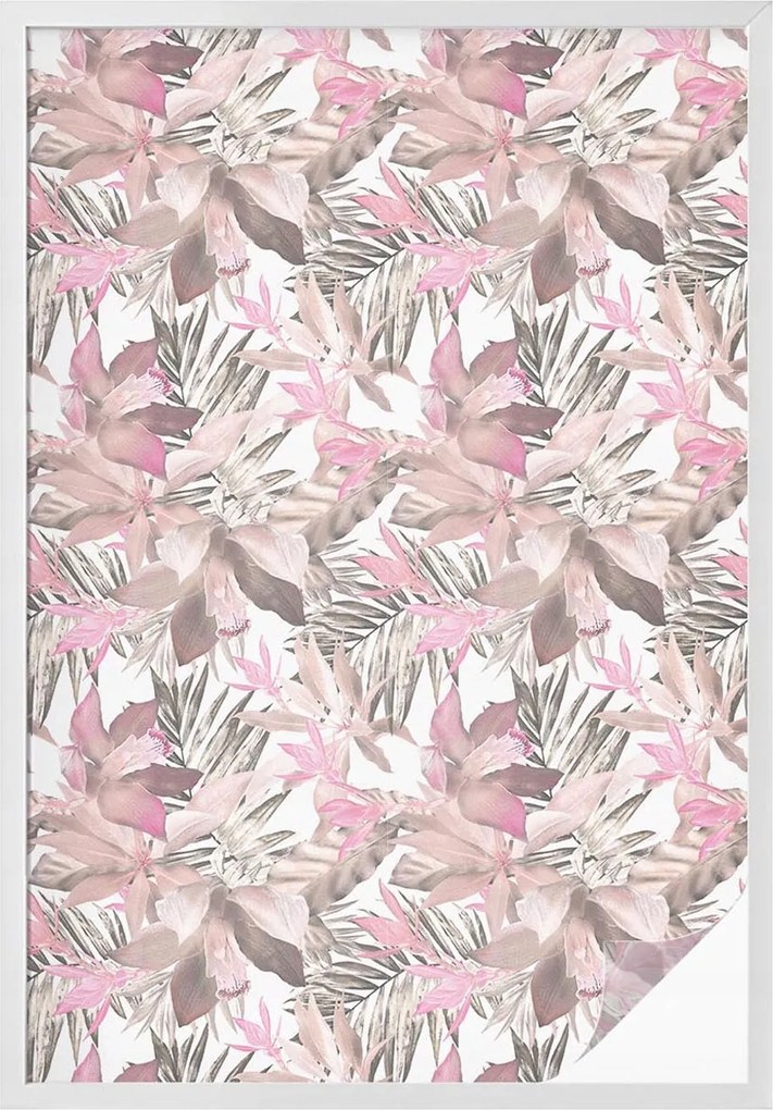 Ablakfólia öntapadós Adatvédelem Pasztell virágok 100x146