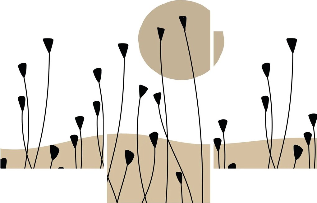 Kép - Grafikus rét N⁰2 (90x60 cm)