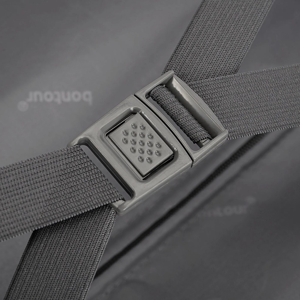 BONTOUR vertical 4 kerekes nagy borönd 76x50,5x29,5cm, púderzöld