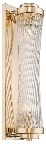 Zuma Line W0528-02M-F7AC - Fali lámpa SERGIO 2xE14/60W/230V arany