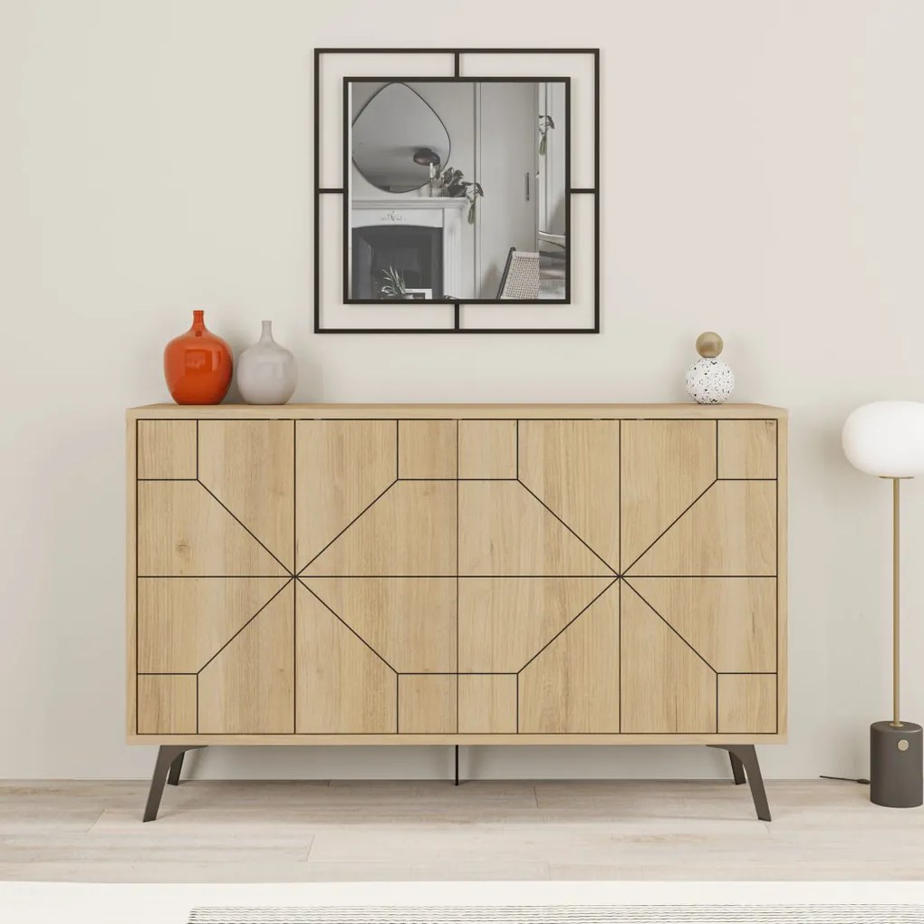 Dune komód, tölgy, 123 cm